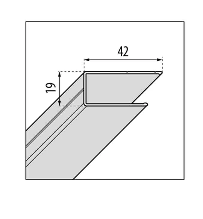 Novellini kompenzaciona lajsna za tuš kabinu ZEPHYROS