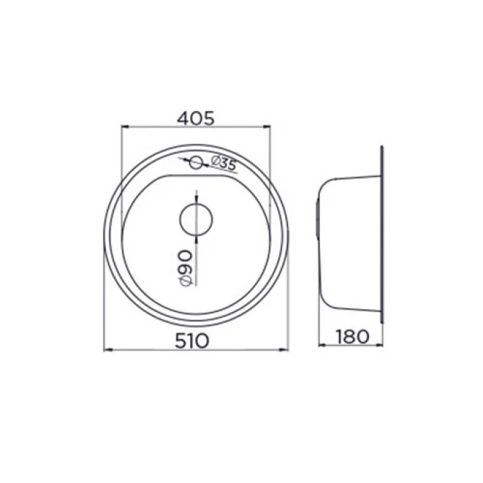 Sudopera Metalac VENERA 510e fi90 inox mat