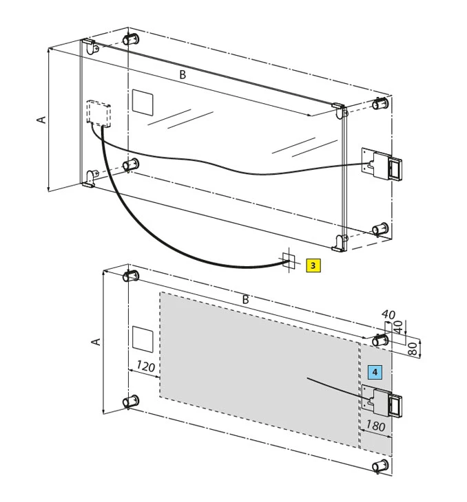 Radijator stakleni Novellini SOLE N0041 50x100 SOLT5010-N0041