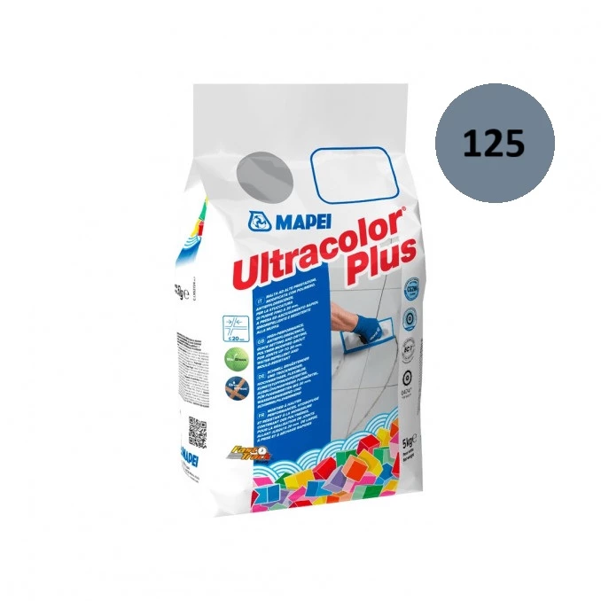 Fug masa Mapei ULTRACOLOR PLUS 5kg castel grey 125
