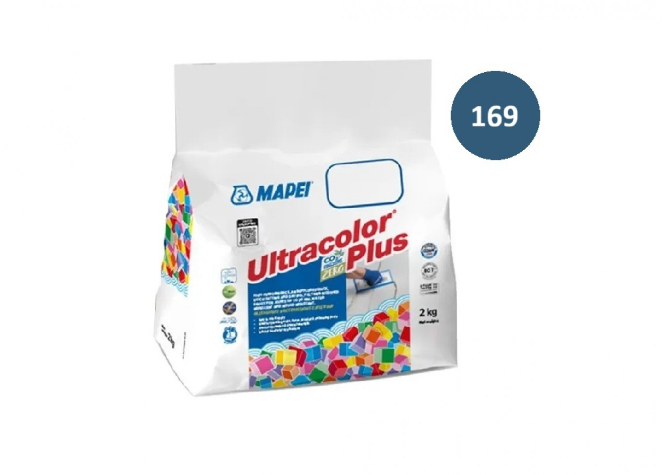 Fug masa Mapei ULTRACOLOR PLUS 2kg steel blue 169