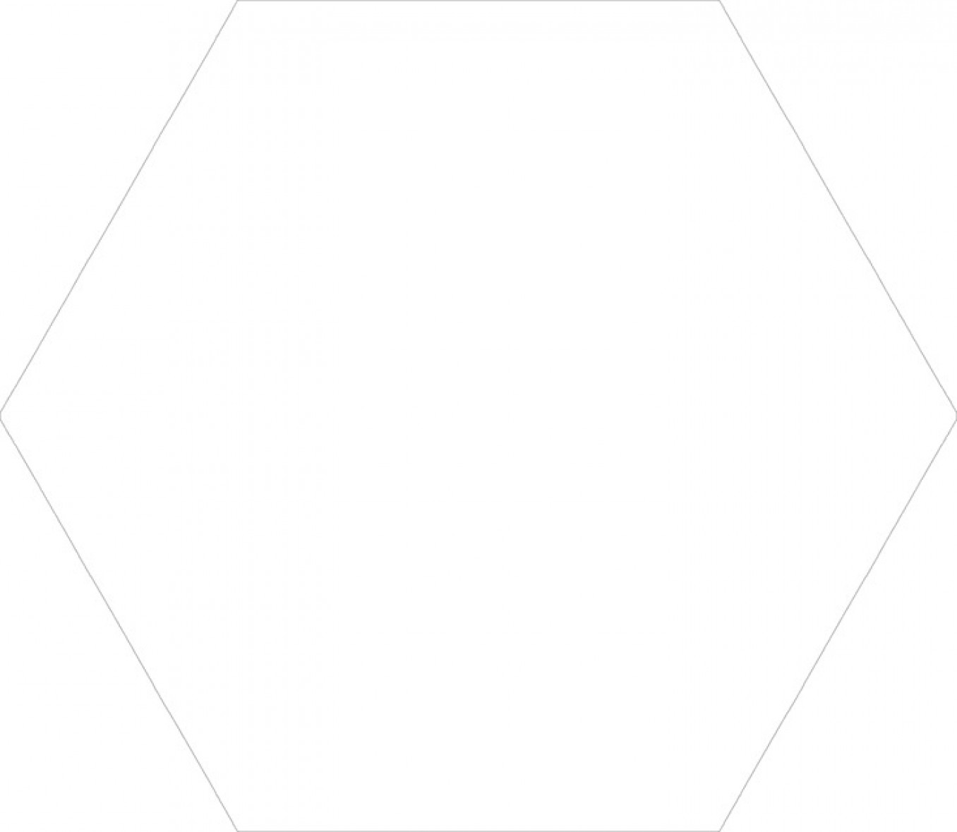 WHITE hexagon 22.5x25.9 872 D (P)