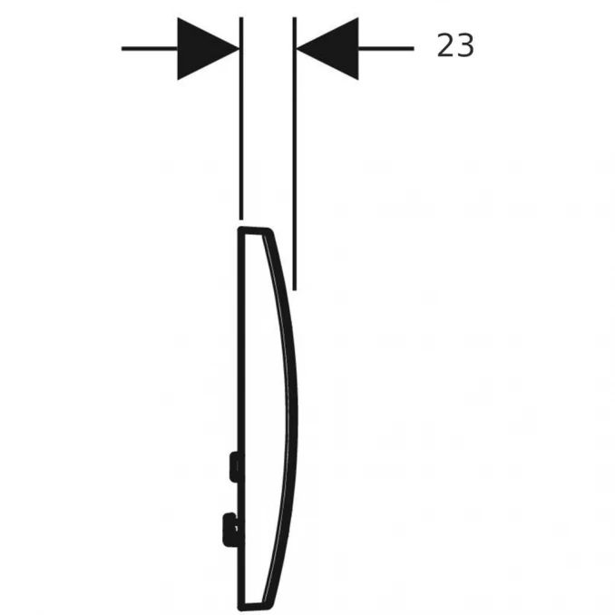 Taster Geberit DELTA 01 BELA