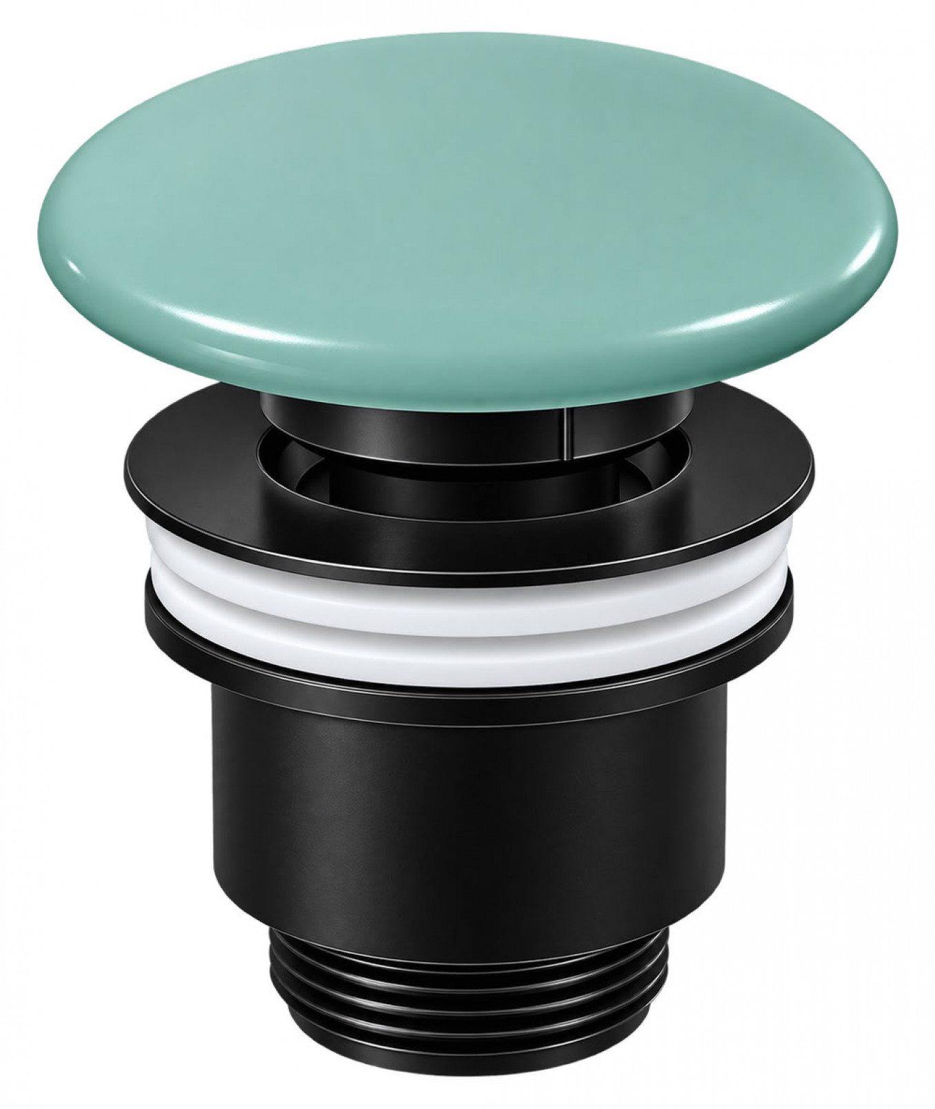 Pop-up COLAVENE verde acqua za nero mat sifon