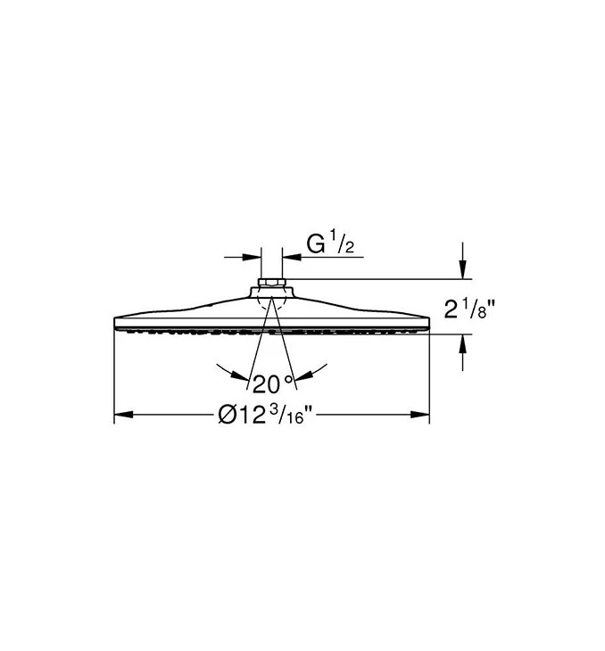 Tuš ruža Grohe MONO rainshower 310 26569000