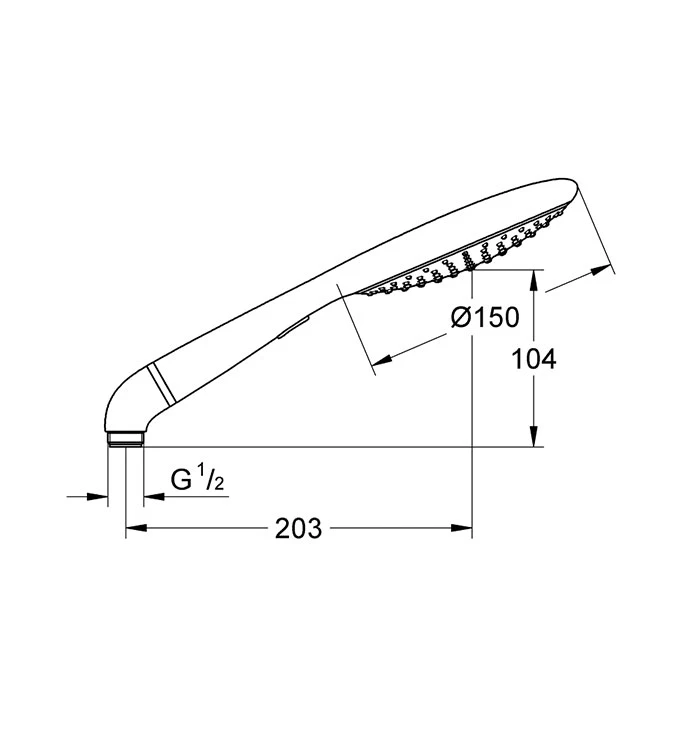 Tuš ručica Grohe SOLO RHS 150 27272000