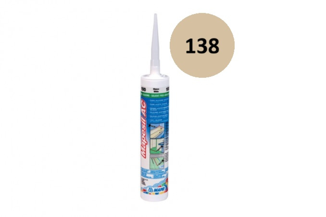 Silikon Mapei MAPESIL AC 138 almond