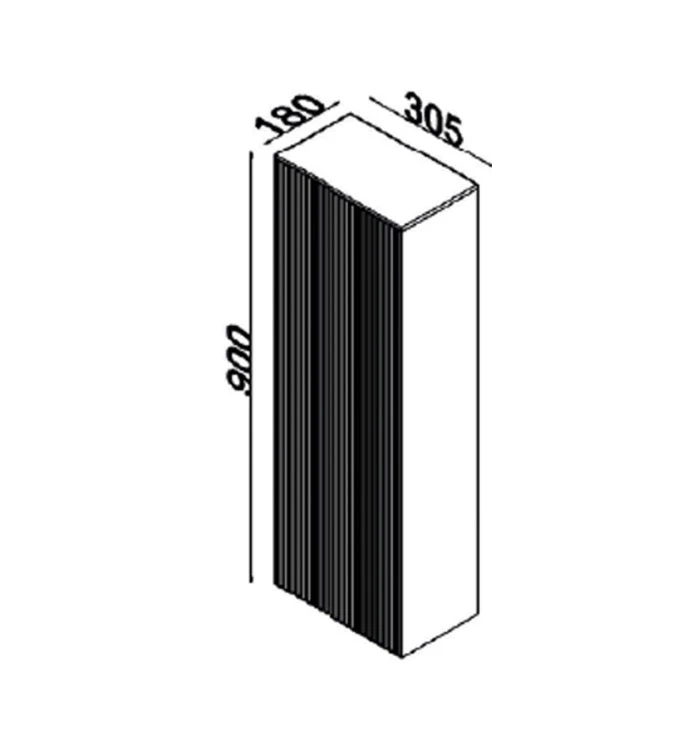 Vertikala LINEART ELECTRA walnut