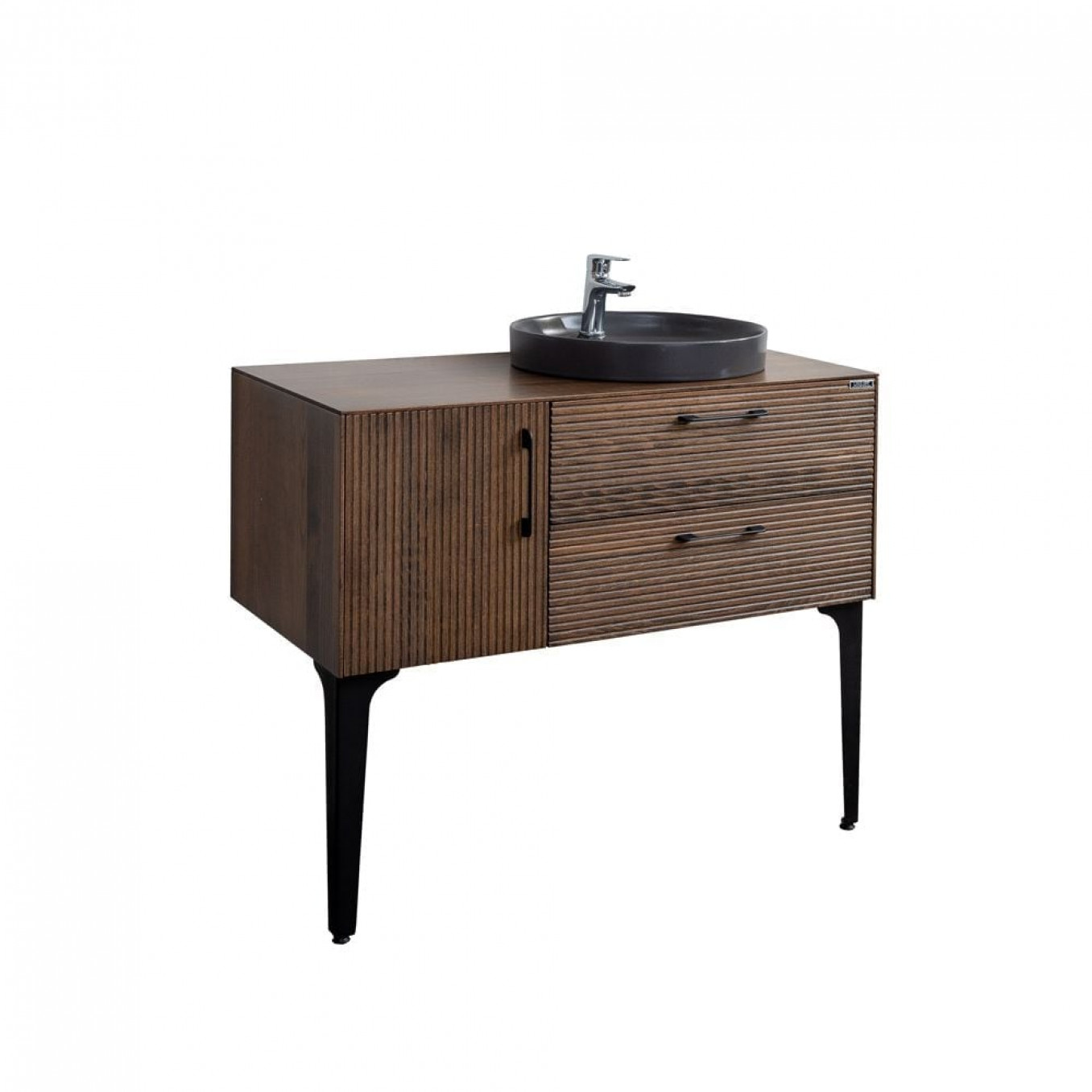 Ormarić LINEART ELECTRA 1000 walnut bez lavaboa