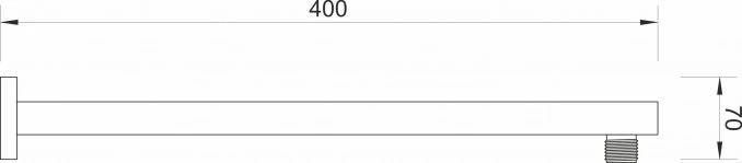 Ugradna baterija MINOTTI QUADRA sa ružom i tuš ručicom