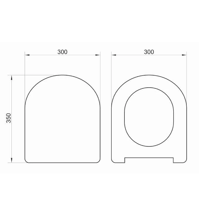 WC daska MINOTTI duroplast mat crna soft close take off