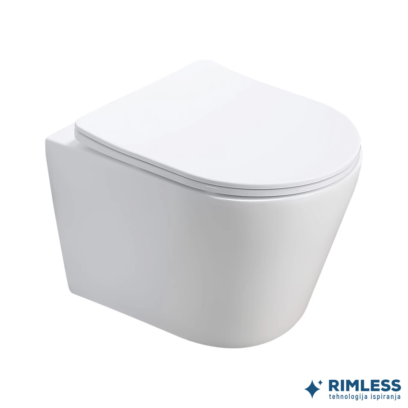 Konzolna wc šolja PURE compact rimless sa duroplast soft close wc daskom