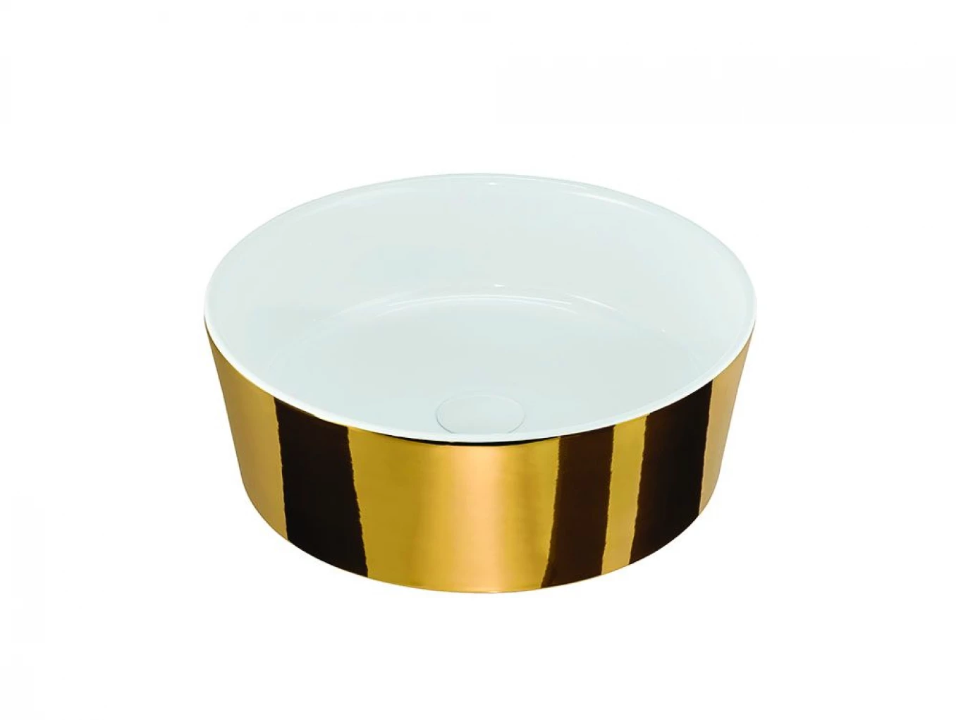 Lavabo nadgradni HATRIA HAPPYHOUR SLIM 07:00 fi440x155 gold