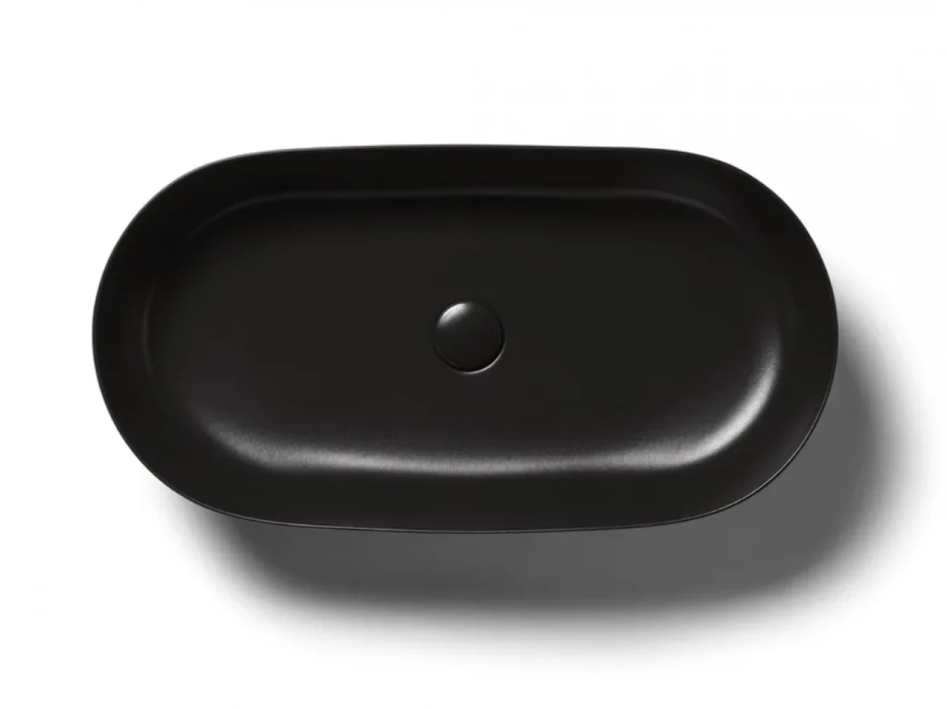Lavabo nadgradni HATRIA HAPPYHOUR SLIM 12:00 570x380x150 black matt