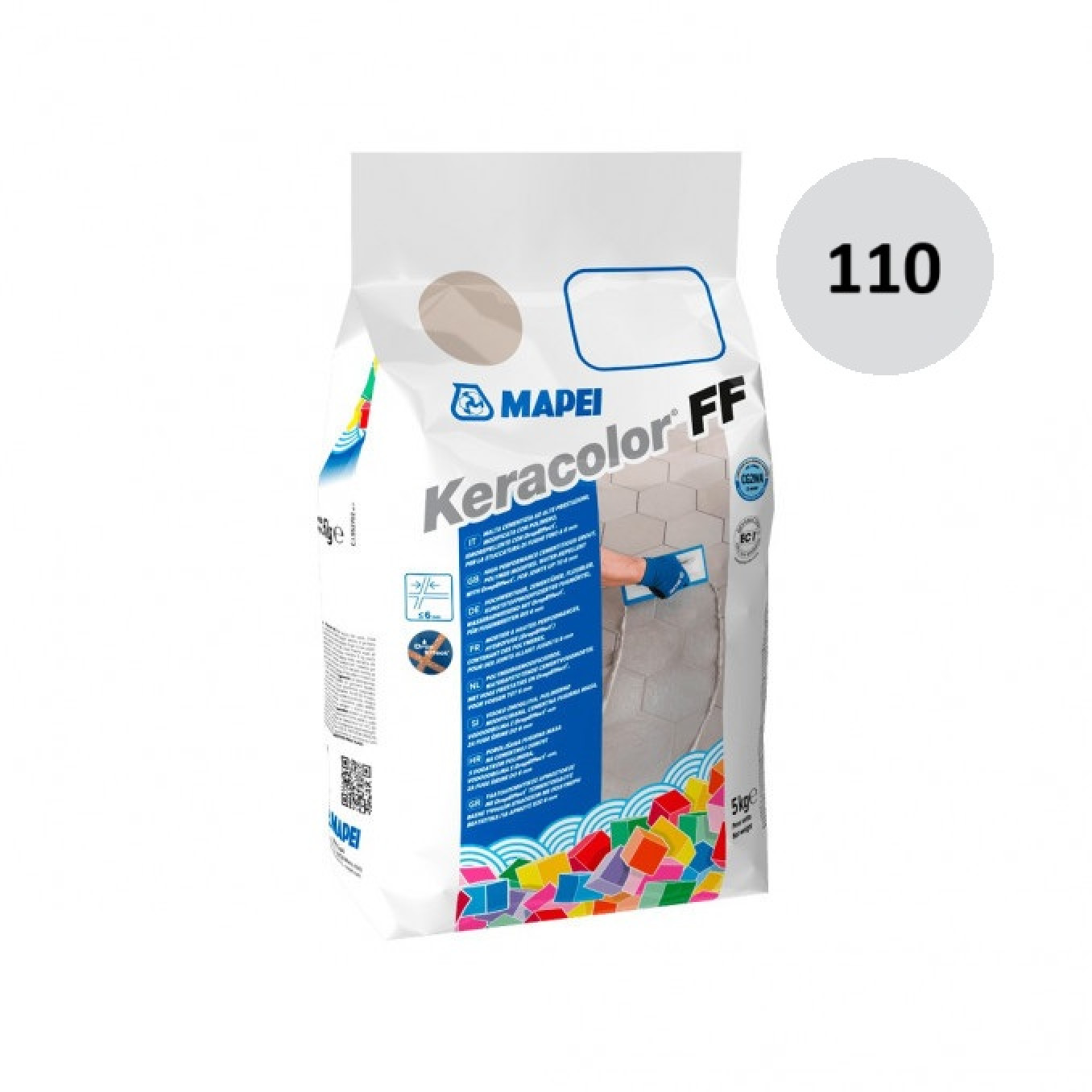 Fug masa Mapei KERACOLOR FF 5 kg manhattan 110