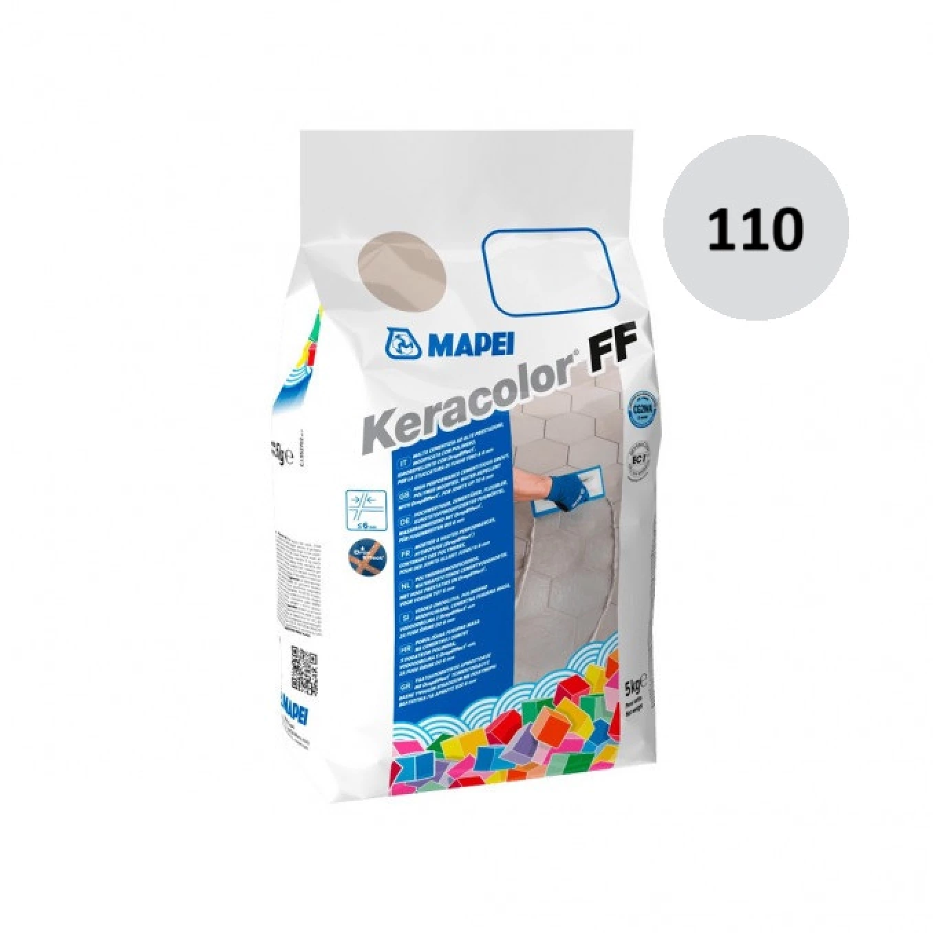 Fug masa Mapei KERACOLOR FF 5 kg manhattan 110