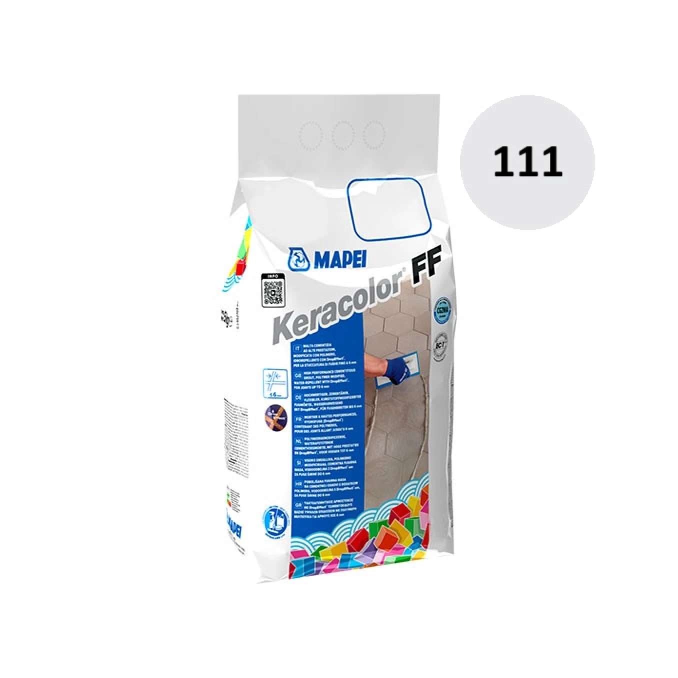Fug masa Mapei KERACOLOR FF 2 kg silver grey 111