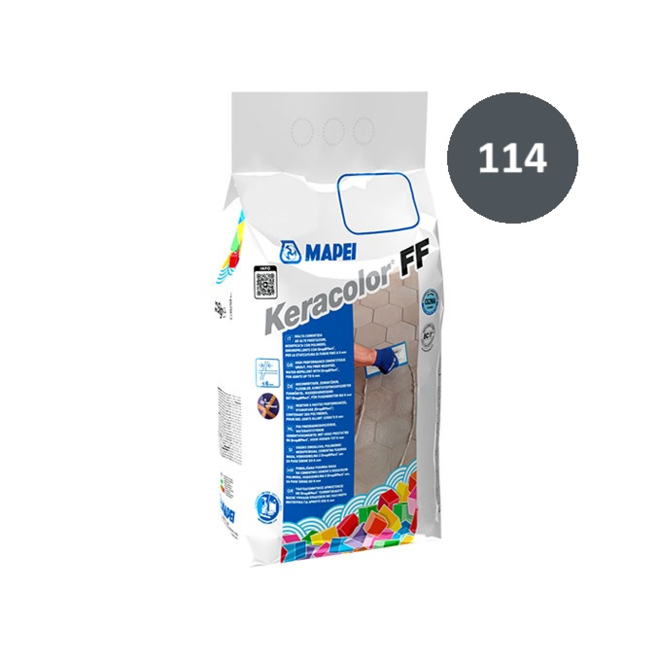 Fug masa Mapei KERACOLOR FF 2 kg antracit 114