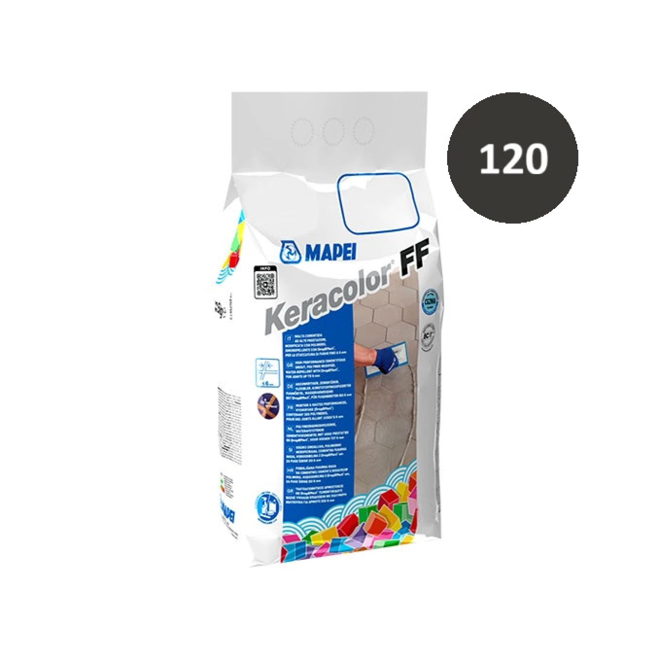 Fug masa Mapei KERACOLOR FF 2 kg black 120