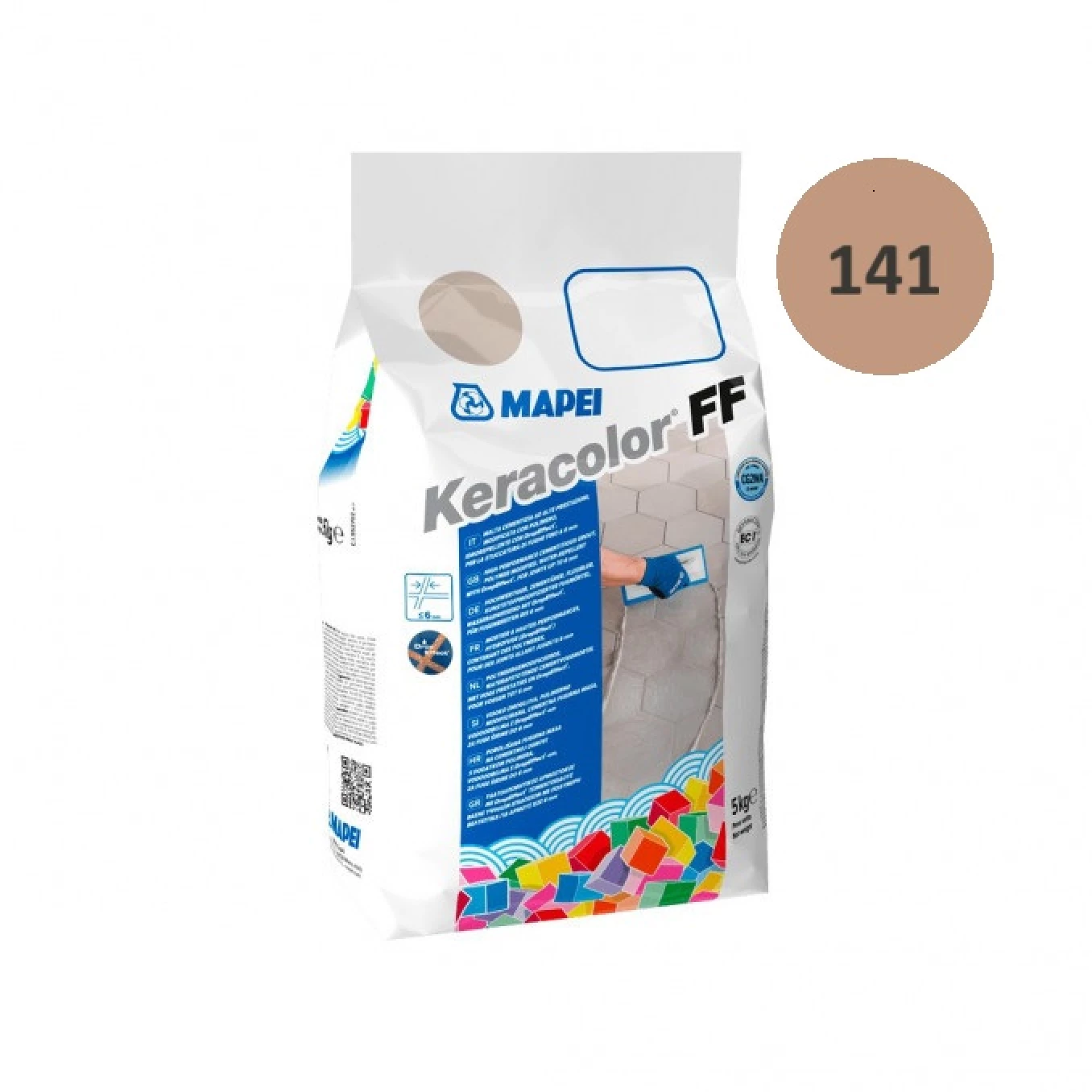 Fug masa Mapei KERACOLOR FF 5 kg caramela 141