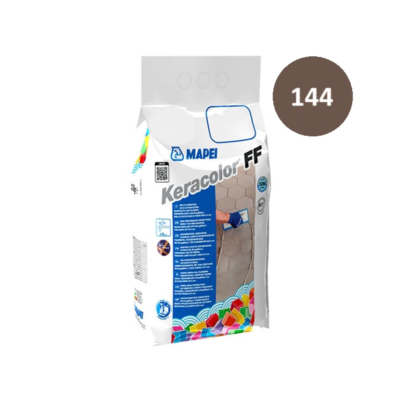 Fug masa Mapei KERACOLOR FF 2 kg chocolate 144
