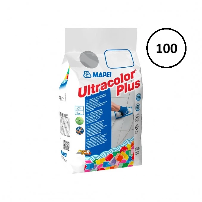 Fug masa Mapei ULTRACOLOR PLUS 5kg white 100