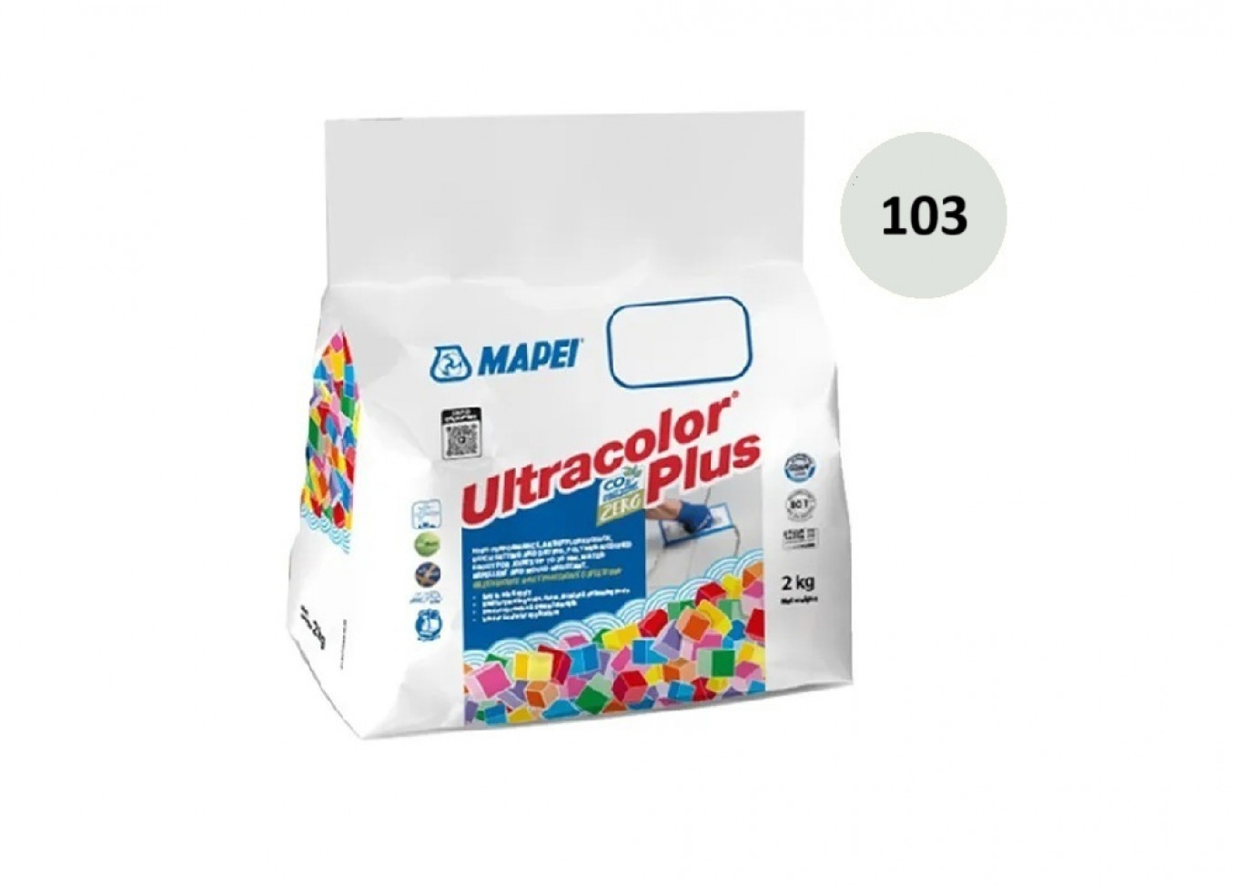 Fug masa Mapei ULTRACOLOR PLUS 2kg moon white 103
