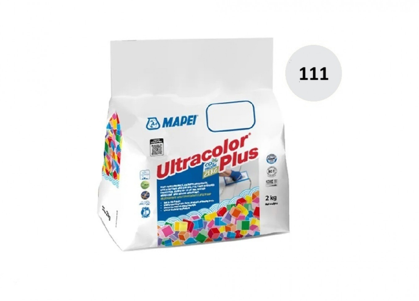 Fug masa Mapei ULTRACOLOR PLUS 2kg silver grey 111