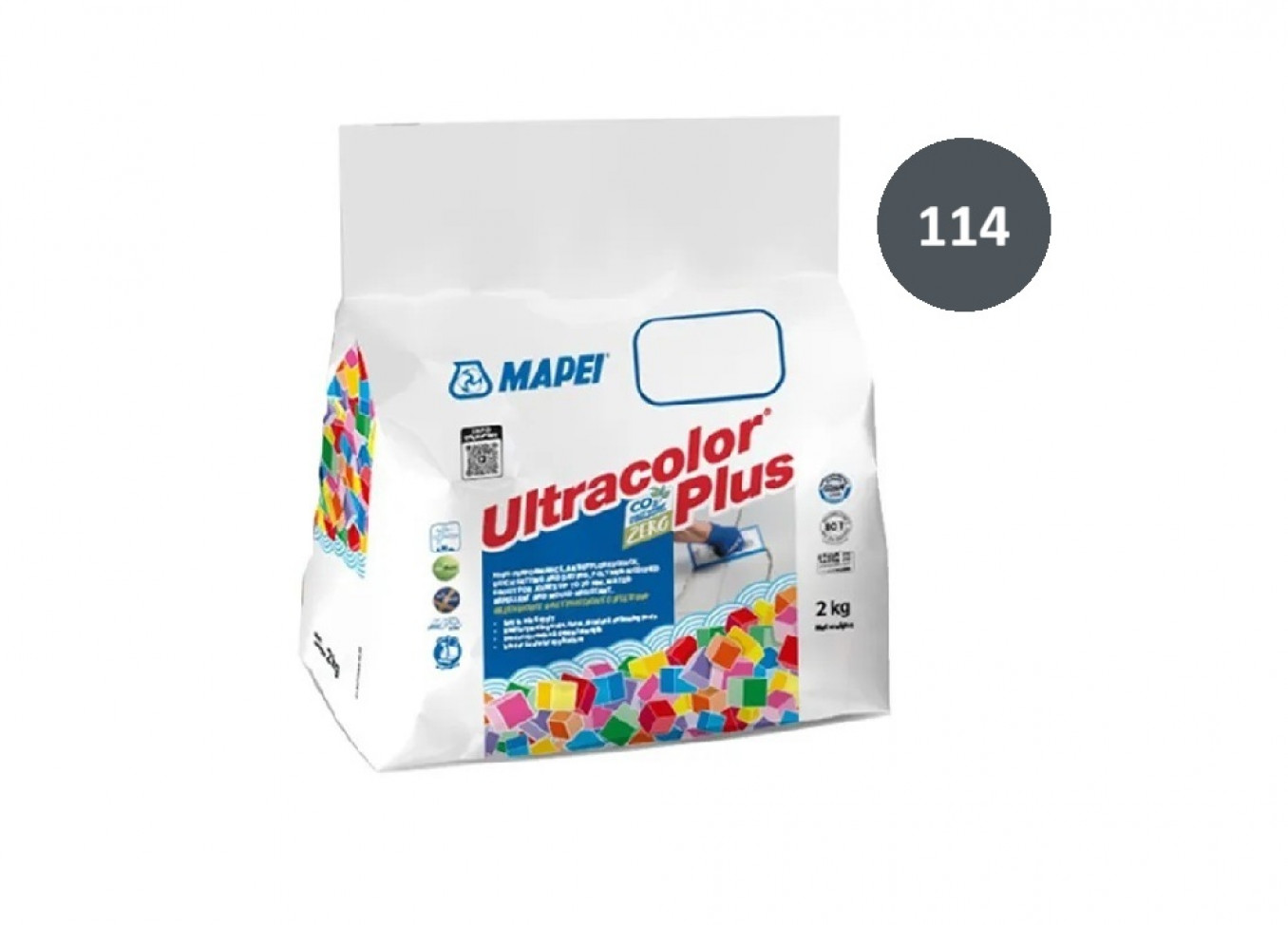 Fug masa Mapei ULTRACOLOR PLUS 2 kg antracit 114