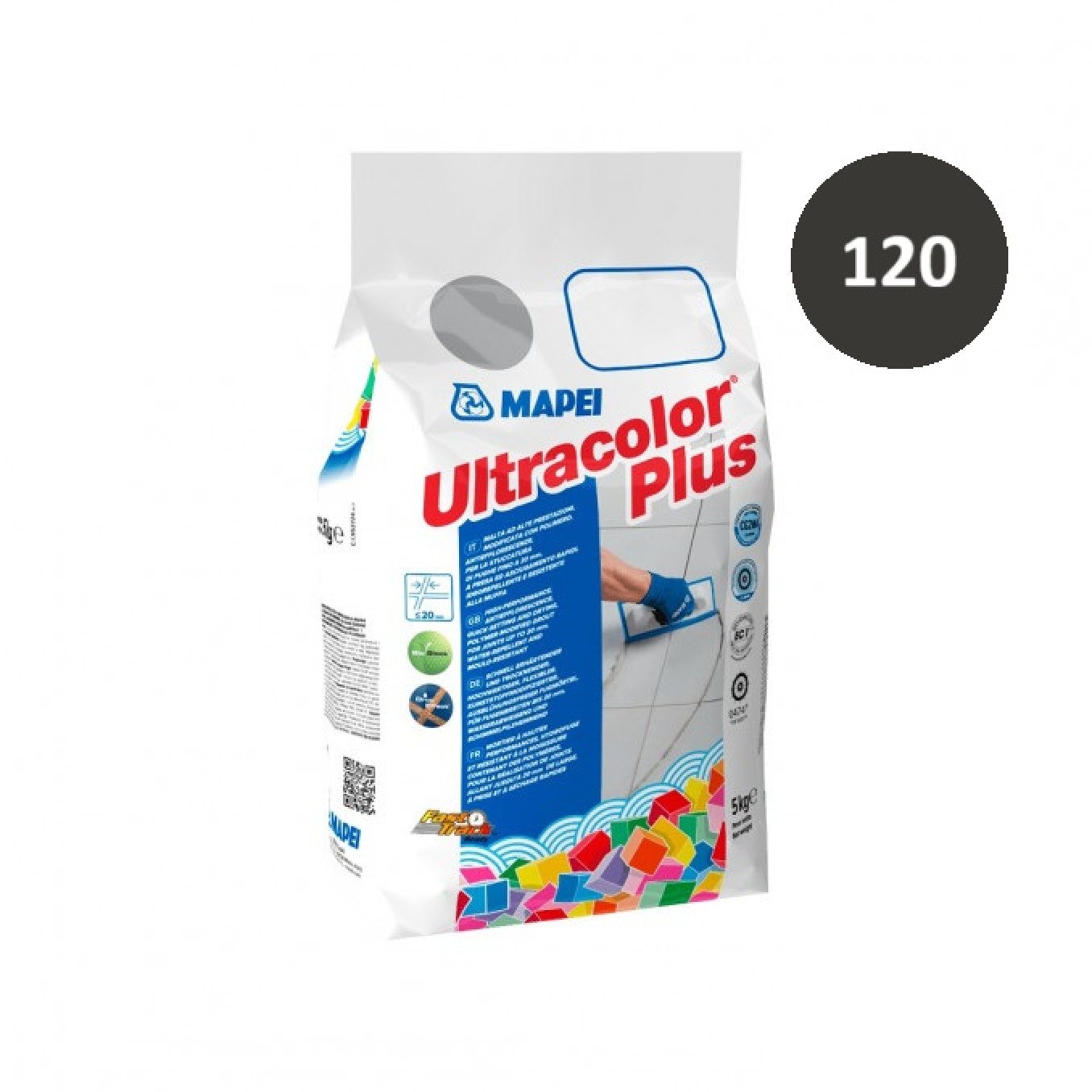 Fug masa Mapei ULTRACOLOR PLUS 5 kg black 120