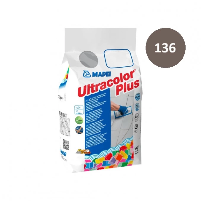 Fug masa Mapei ULTRACOLOR PLUS 5kg mud 136