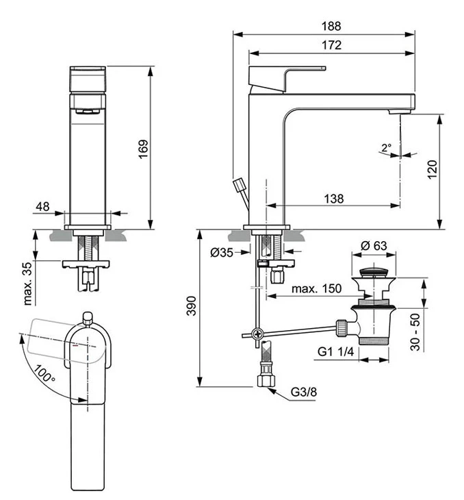 Konzolna Šolja.bide i daska IS CONNECT AIR aquablade (E005401.E026601 .E036601)