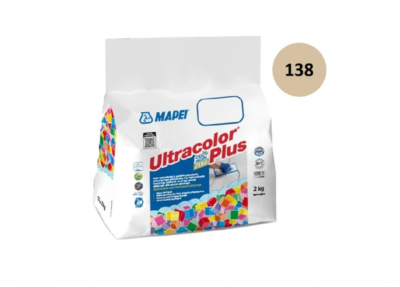 Fug masa Mapei ULTRACOLOR PLUS 2kg almond 138