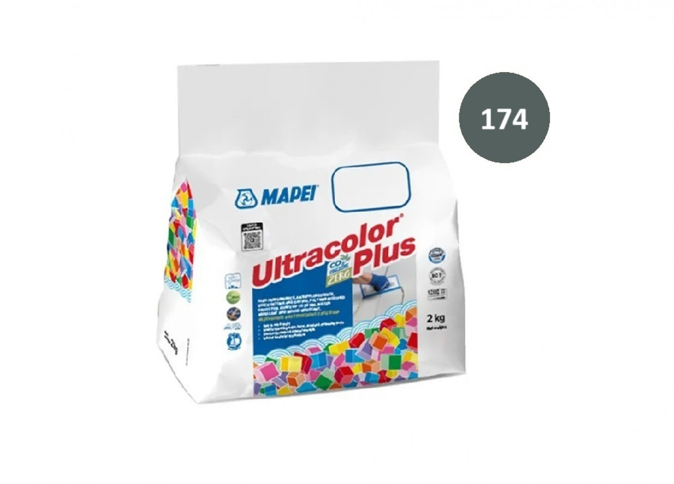 Fug masa Mapei ULTRACOLOR PLUS 2kg tornado 174