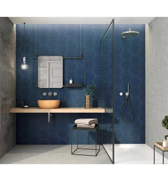 MAYFAIR hexagon navi matt 19.8x22.8