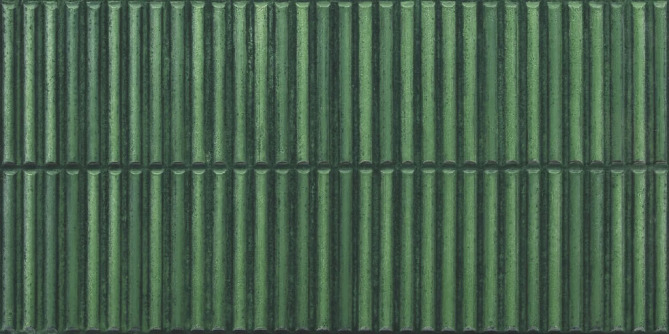 HOMEY stripes green glossy 30x60 B51