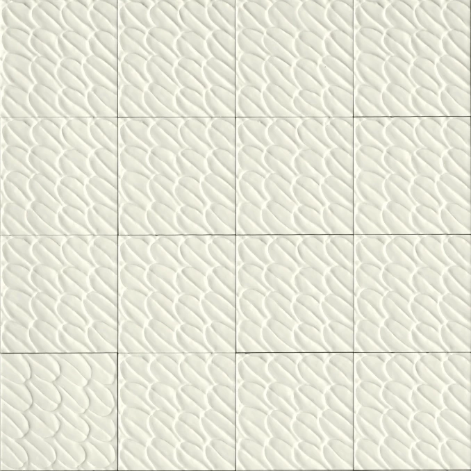 SOL struttua piuma bianco glossy 15x15 E12 07