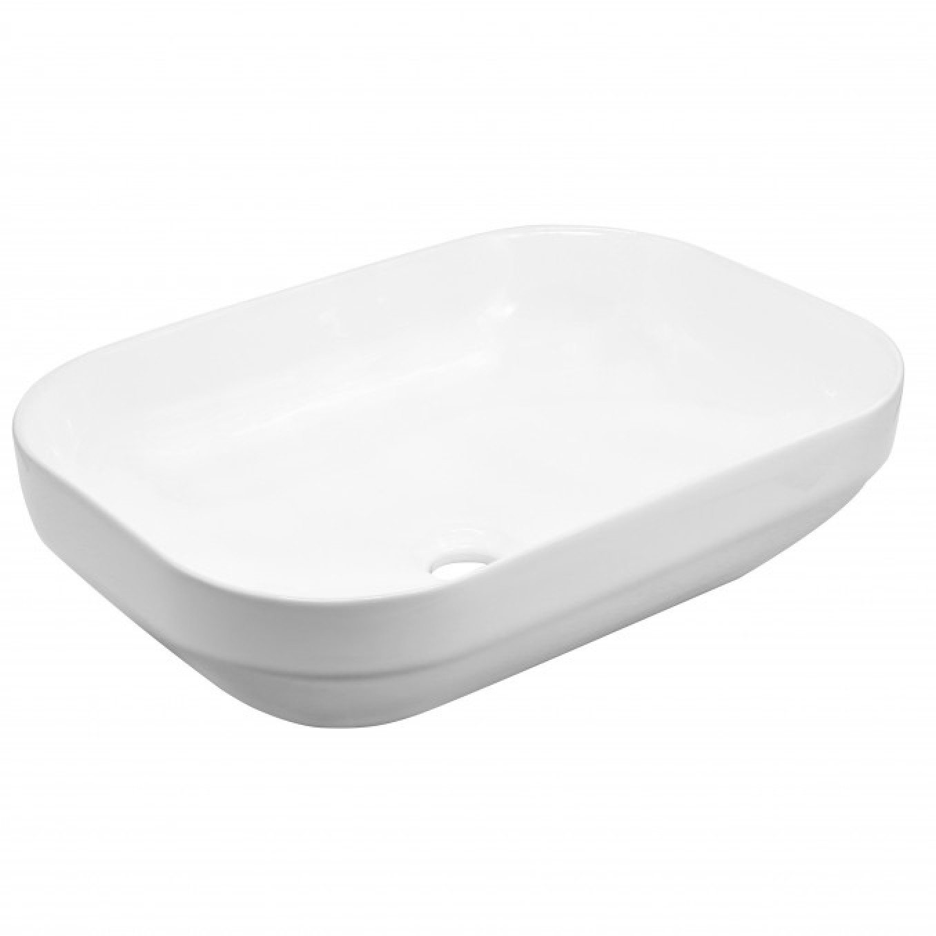 Lavabo nadgradni MINOTTI 504x352x145 beli mat