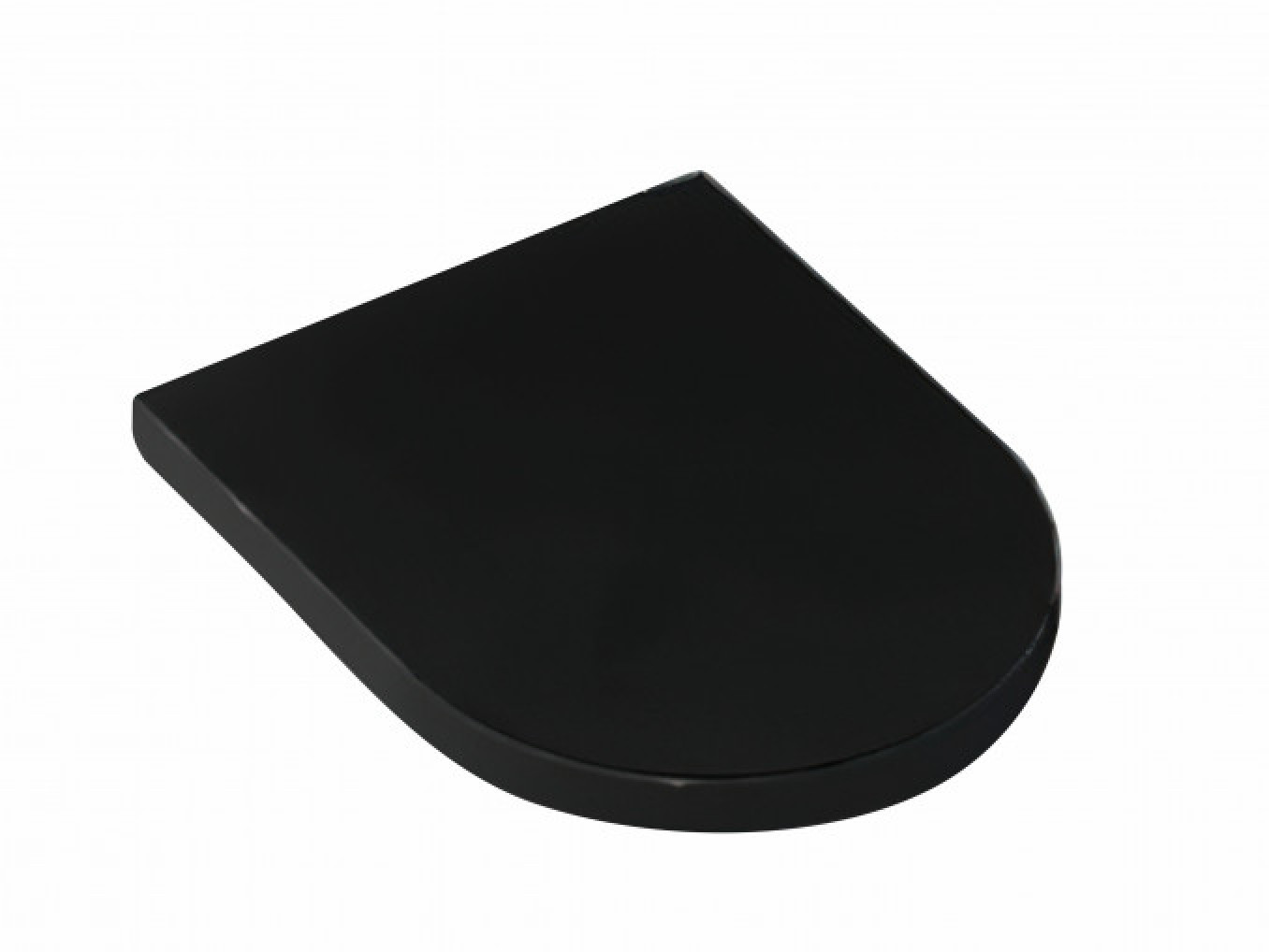 WC daska HATRIA FUSION slim softclose black matt