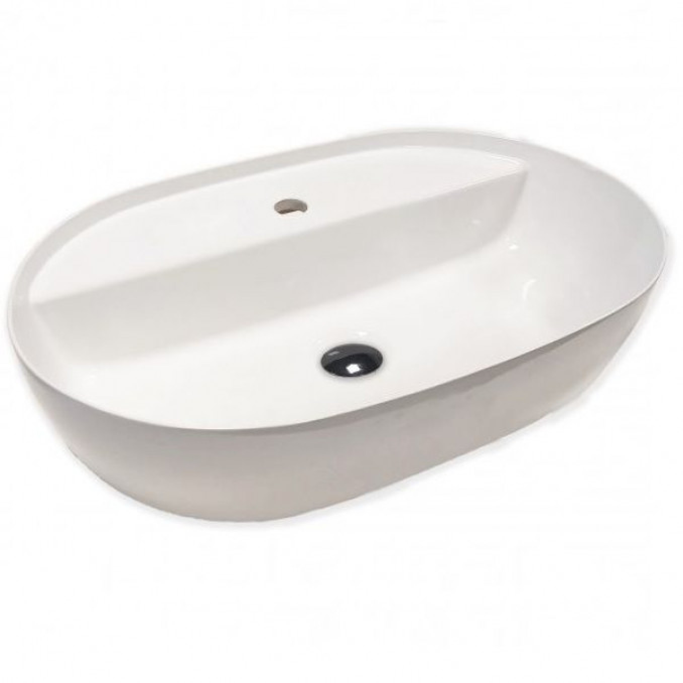 Lavabo nadgradni HATRIA HAPPYHOUR SLIM 12:00 MF 570x380x150 white matt