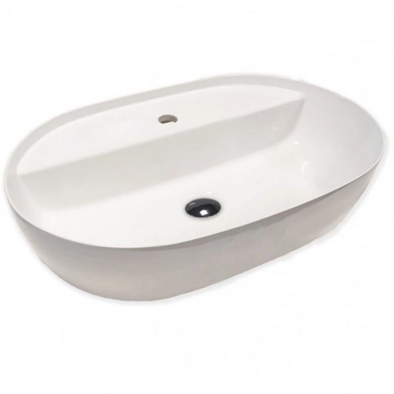 Lavabo nadgradni HATRIA HAPPYHOUR SLIM 12:00 MF 570x380x150 white matt
