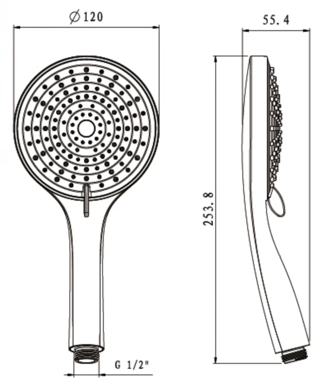 Tuš ručica COPEN 3F 120mm