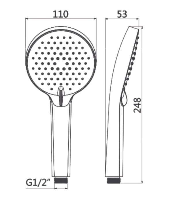 Tuš ručica COPEN 3F 110mm