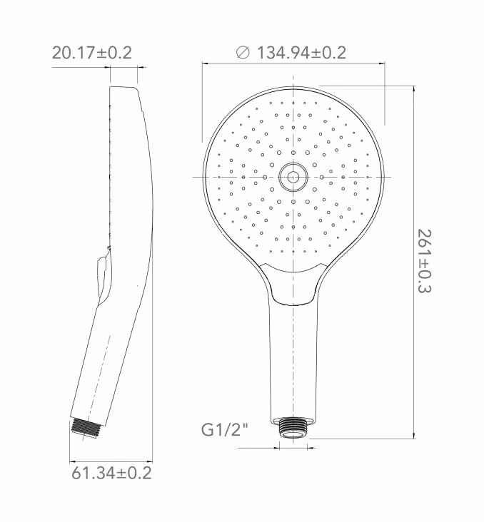 Tuš ručica COPEN 3F 132mm