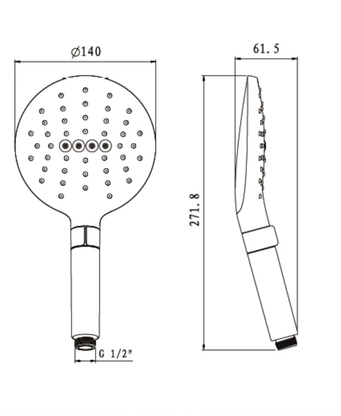 Tuš ručica COPEN 3F 140mm