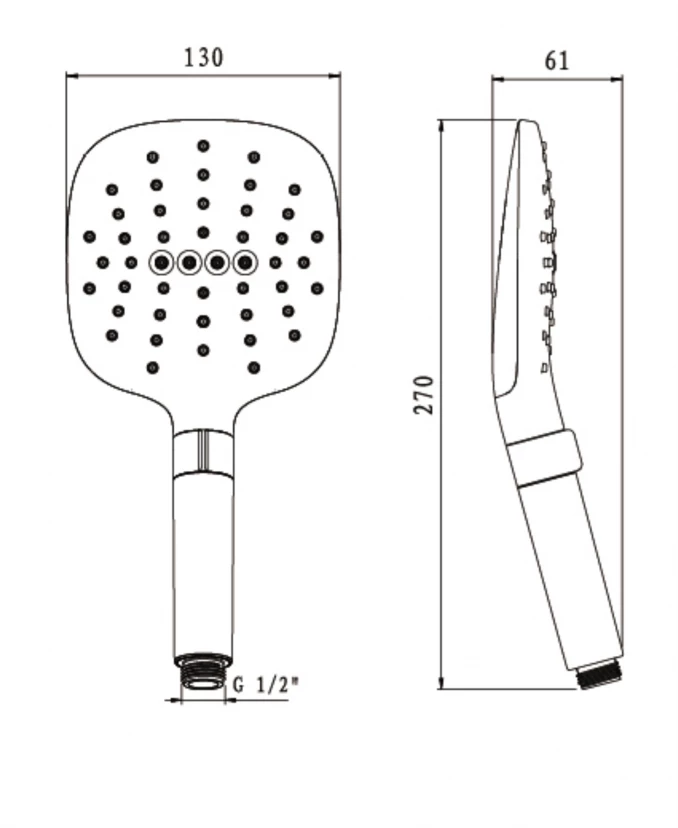 Tuš ručica COPEN 3F 140mm