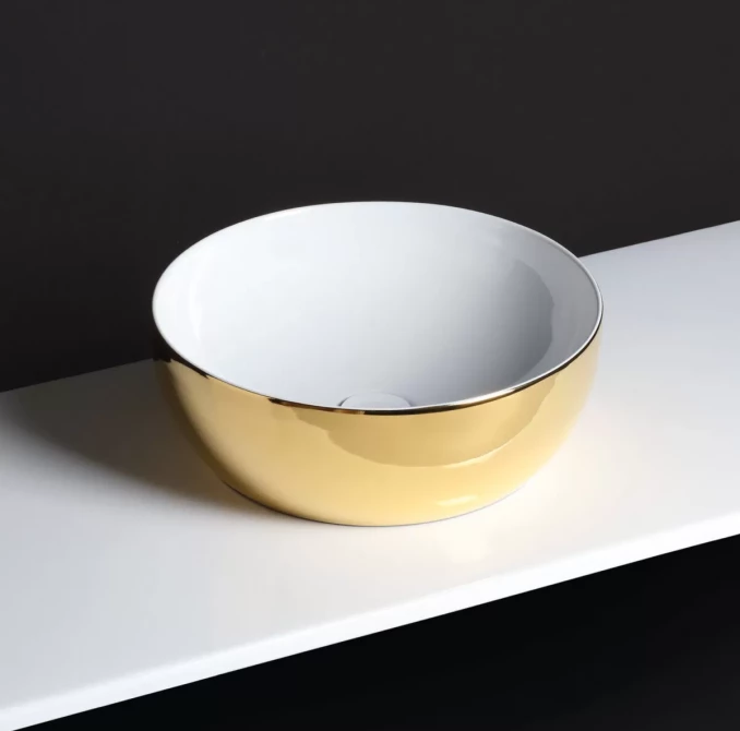 Lavabo AZZURRA CIRCLE 40cm  gold