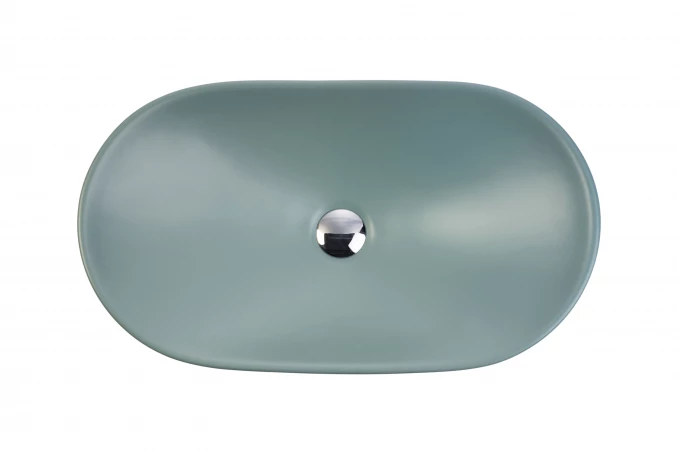 Lavabo nadgradni MINOTTI 625x370x155 mat svetlo zeleni