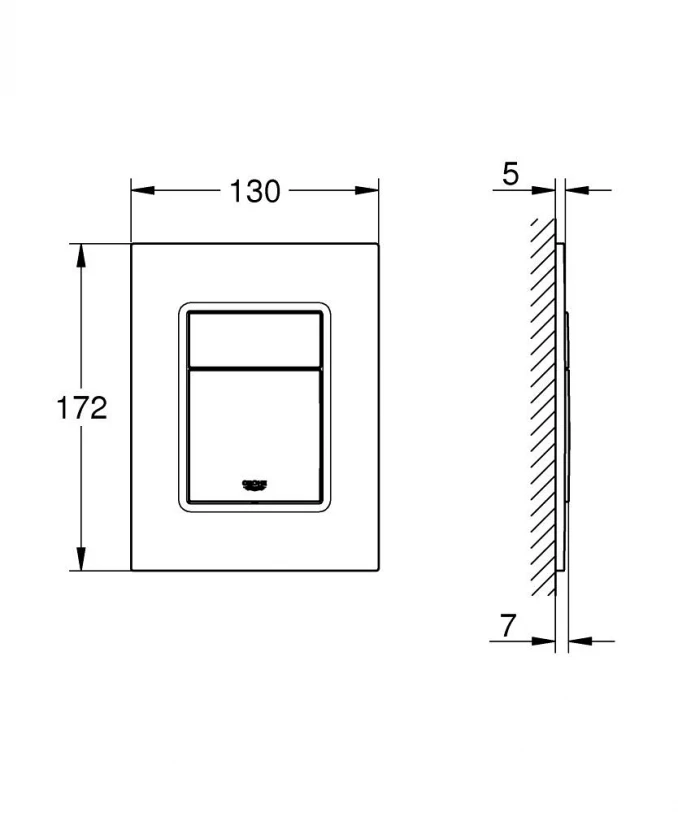 Taster GROHE SCATE COSMOPOLITAN S hard graphite