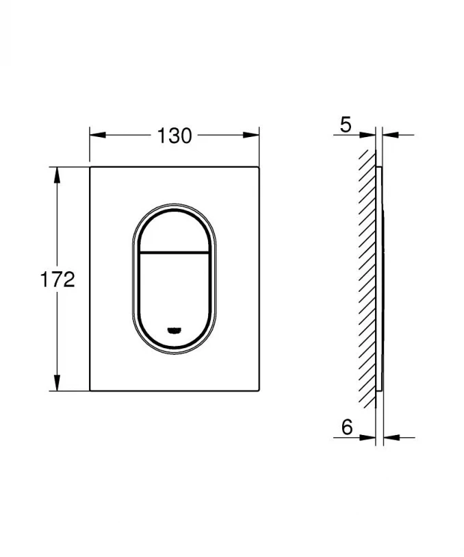 Taster GROHE ARENA COSMOPOLITAN S hard graphite